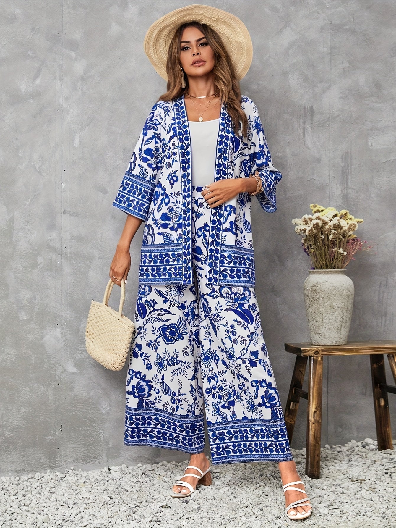 116 | Floral Print Three piece Set