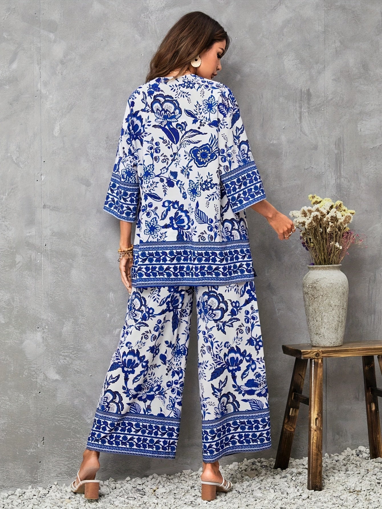 116 | Floral Print Three piece Set