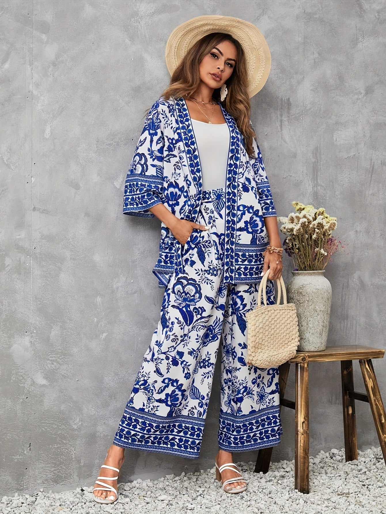 116 | Floral Print Three piece Set