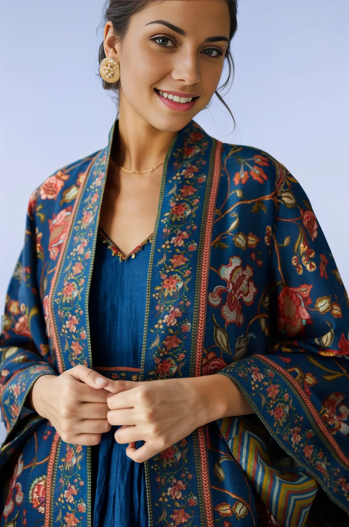 122 | Floral Printed Two-piece Set