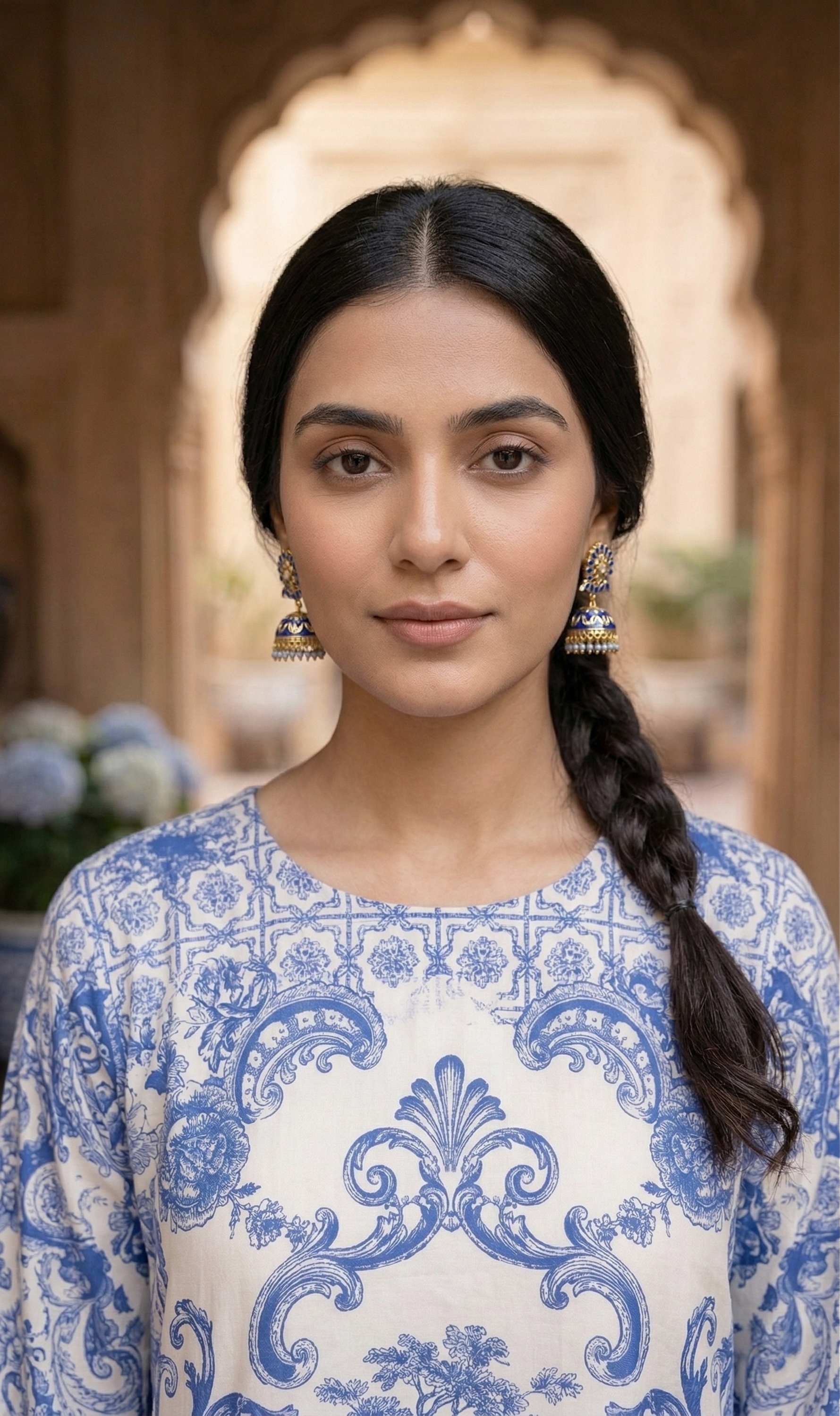 509 | Blue Floral Kaftan