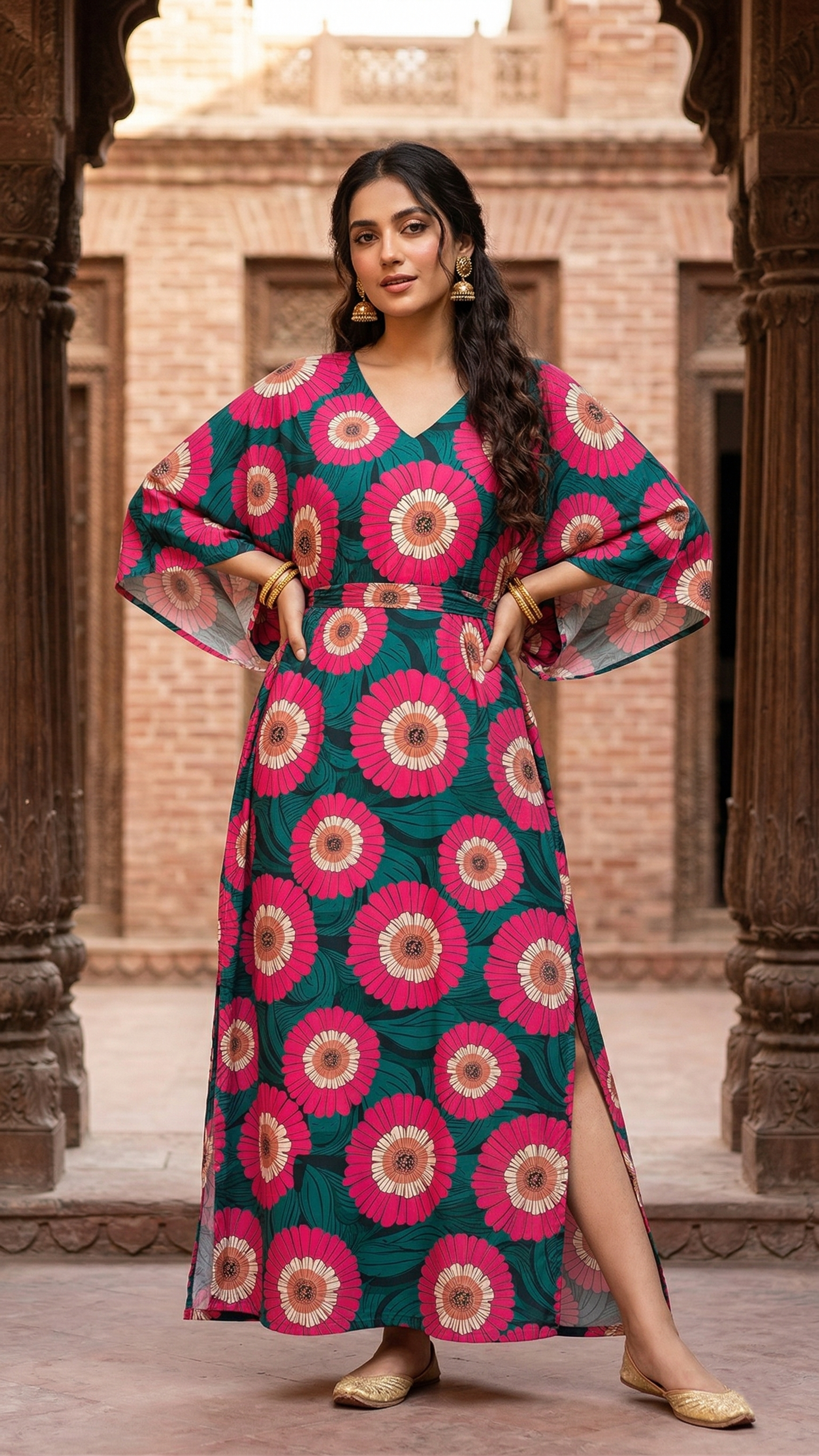511 | Multi Floral Kaftan