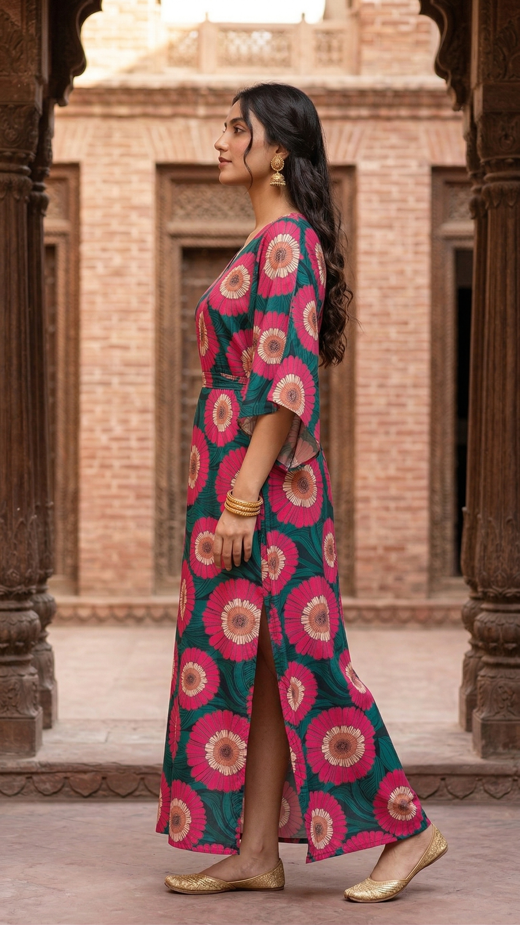 511 | Multi Floral Kaftan