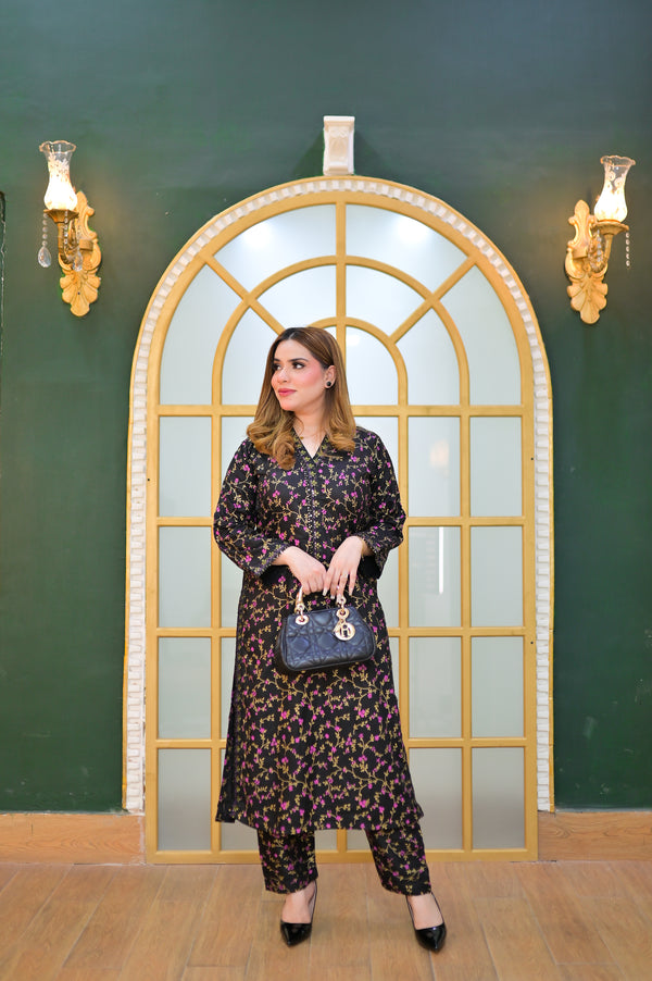 Elegant printed cotton Dress