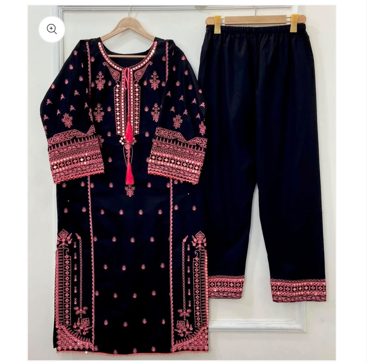 2 piece embroided ready to wear
