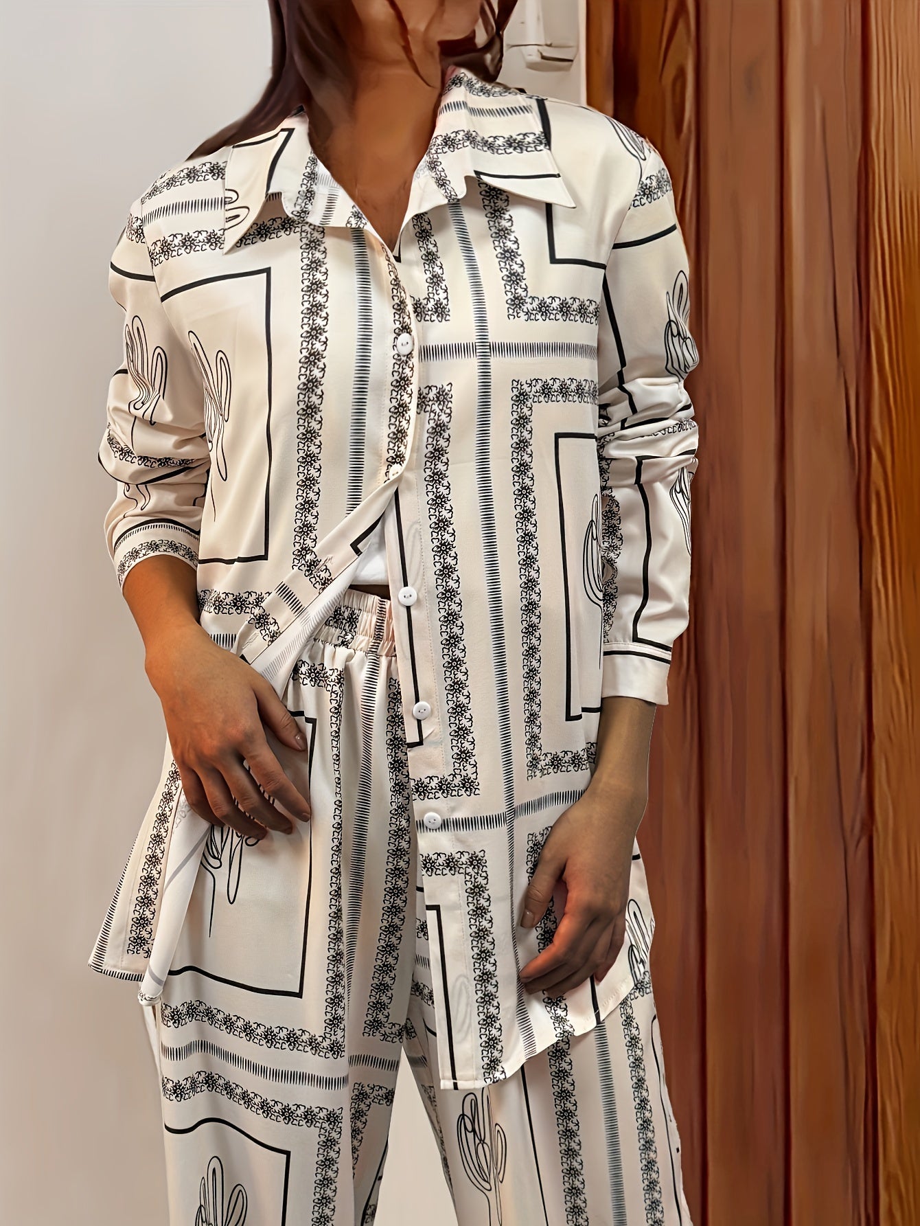 113 | Printed Pants Set